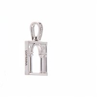 Anhänger Loving Palladio  2D in Weißgold Diamante 01B SERLIANA - 01B SERLIANA